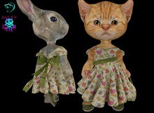 Dinkie Hearts&Tulips Bow Dress Set