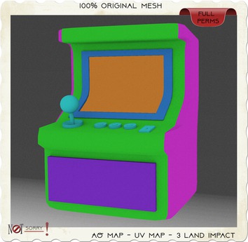 Second Life Marketplace - NS! ARCADE MACHINE - FULL PERM MESH