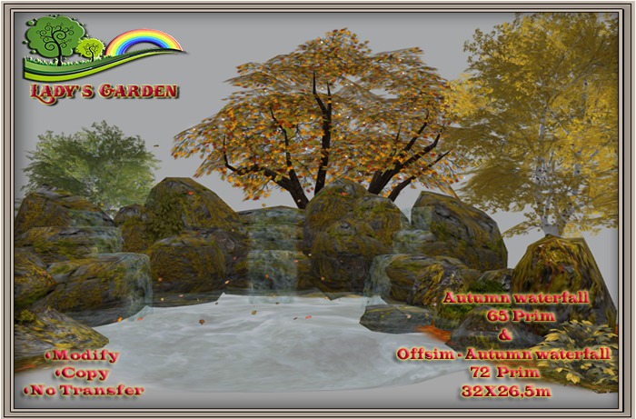 Lady's Garden - Autumn waterfall 65-72 Prim