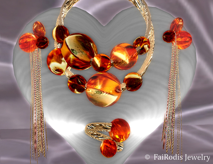 FaiRodis Sunlight  set with long flexi earrings DEMO pack