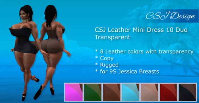 CSJ Mini Dress 10 Duo T Leather (9S Jessica)