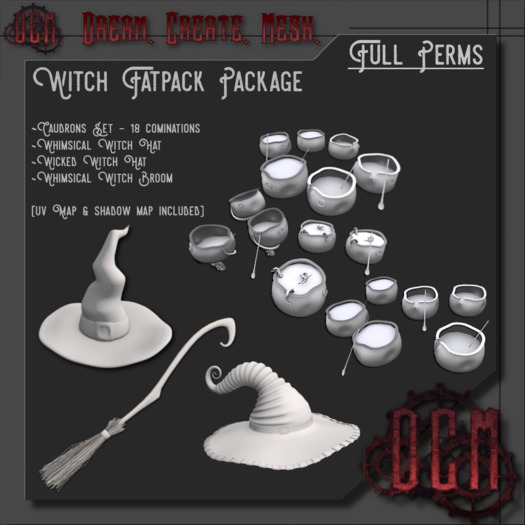 D.C.M Witch Mega Pack Full Perm Mesh PROMO