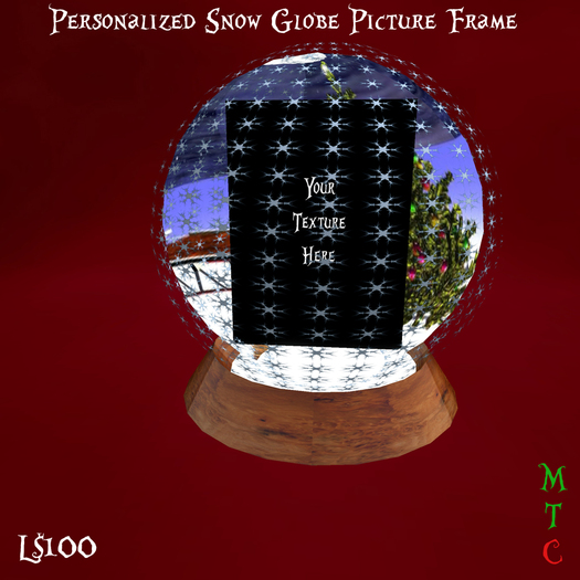 Personalized Snow Globe Picture Frame