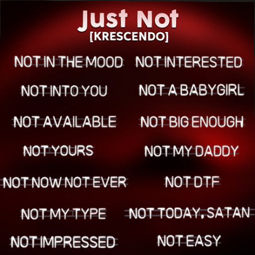 [Kres] Just Not - Not A Babygirl
