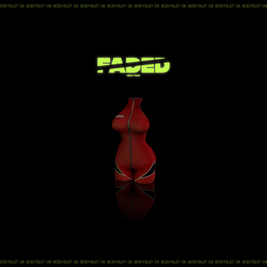 FADED - Bodysuit 06 [RED]