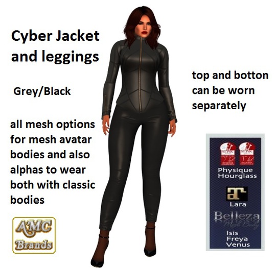 AMC Cyber Jacket & Leggings - Grey (Boxed)