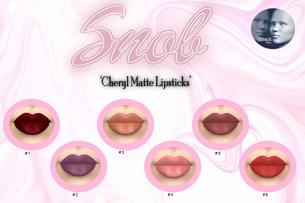 SNOBCOS// Cheryl Matte Lipsticks (ADD)