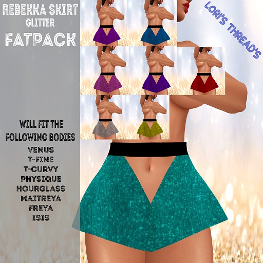 [L.T] Rebekka Skirt - Glitter FATPACK (REZ ME)