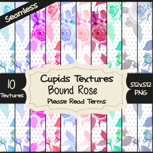*Cupids Textures * 10 BOUND ROSE