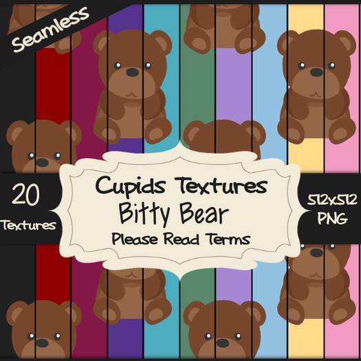 *Cupids Textures * 20 BITTY BEAR
