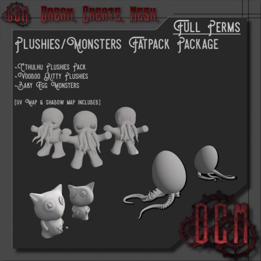 ~ D.C.M ~  [Plushies/Monsters pack] (Fullperm)