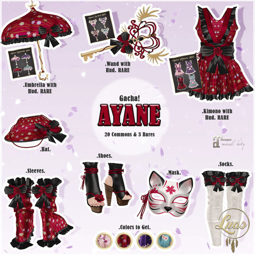 Luas Ayane Mask Purple & Cream