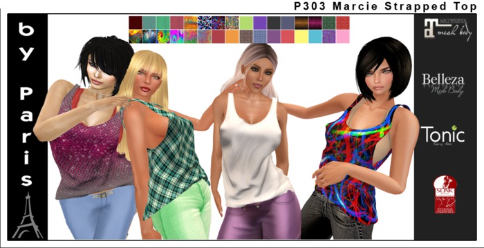 Marcie Strapped Top - Tonic, Slink, Maitreya, Belleza DEMO