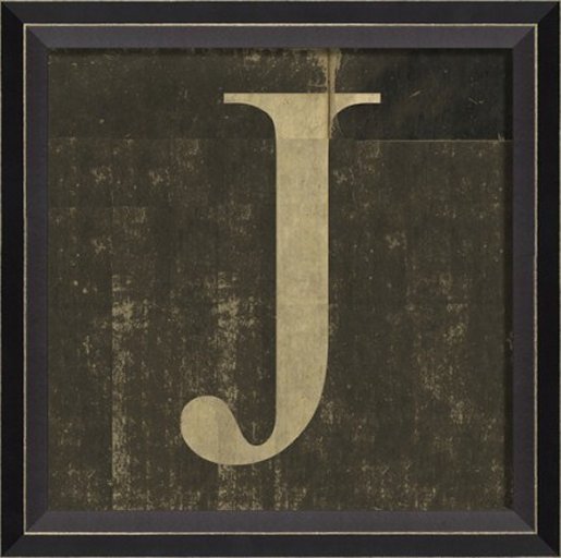 Second Life Marketplace alphabetletterJ framed wall art