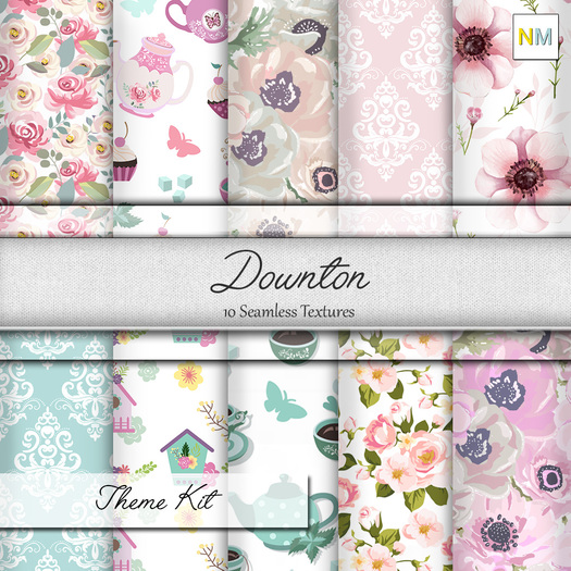 Downton Theme Kit 10 Seamless Textures NM