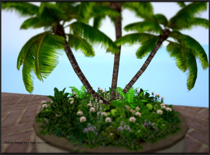 GBCircular GARDEN White Flowers+PALMs+Light COPY 2019