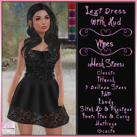 Lexi Dress With Hud Vines