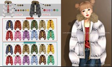 {amiable}Volume Short Down Jacket with Fur Collar Gacha06_Down