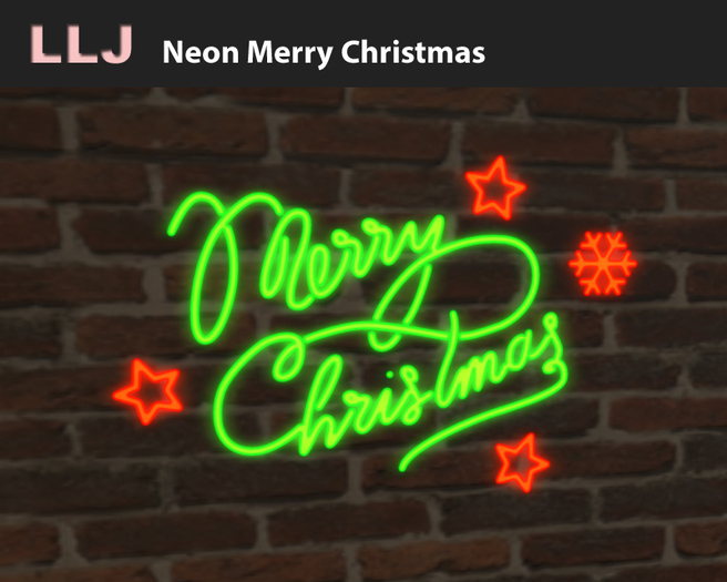 LLJ Neon Merry Christmas