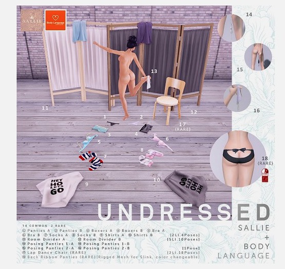 12.(BOX)[Sallie x Body Language] Undressed: Room Divider (Blac