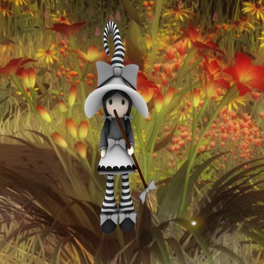Cute Little Witch grey 8