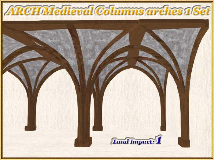 ARCH Medieval Columns arches 1 Set (Full perm)