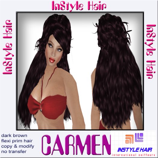InStyle Hair -CARMEN- (dark brown) 