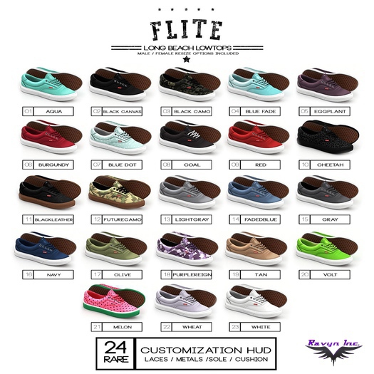 FLite.- LONG BEACH LOW TOPS- Cheetah #10
