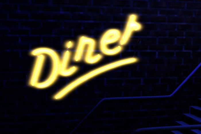 Diner Neon Box from Neon 49