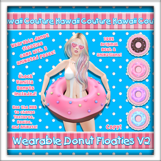 Kawaii Couture Wearable Donut Floatie V2