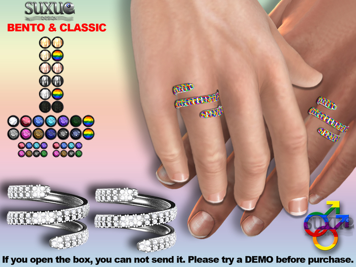 [SuXue Mesh] Bento & Classic Bands Orion, Hud, For 2 Male Demo