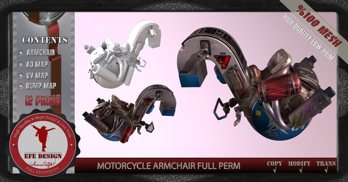 Motorcycle Armchair Full Permission ADD