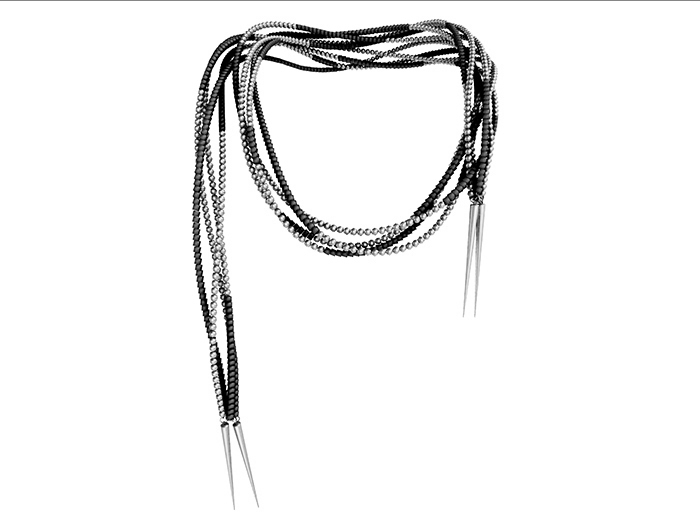 MINIMAL - Hook Necklace Silver