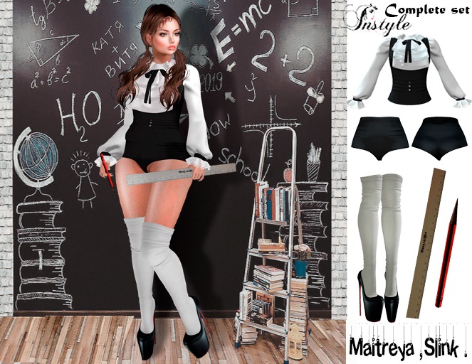 InStyl- Ful Set -Schoolgirl v2-(Maitreya ,Slink.) - - Sale up to 31.08