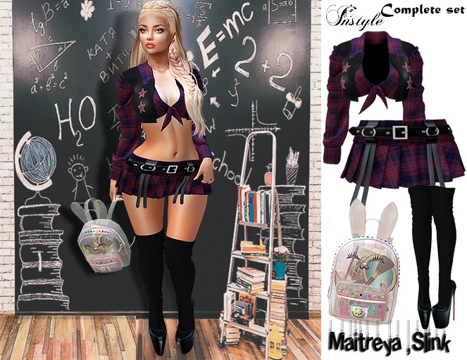 InStyl- Ful Set -Schoolgirl v3-(Maitreya ,Slink.)- + Pose as a gift -PROMO action until 02.09