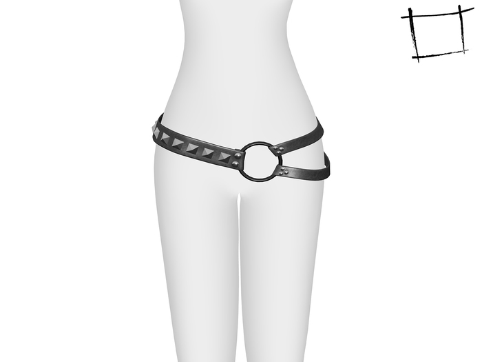  Full Perm None Rigged Rivets Decorated Belt