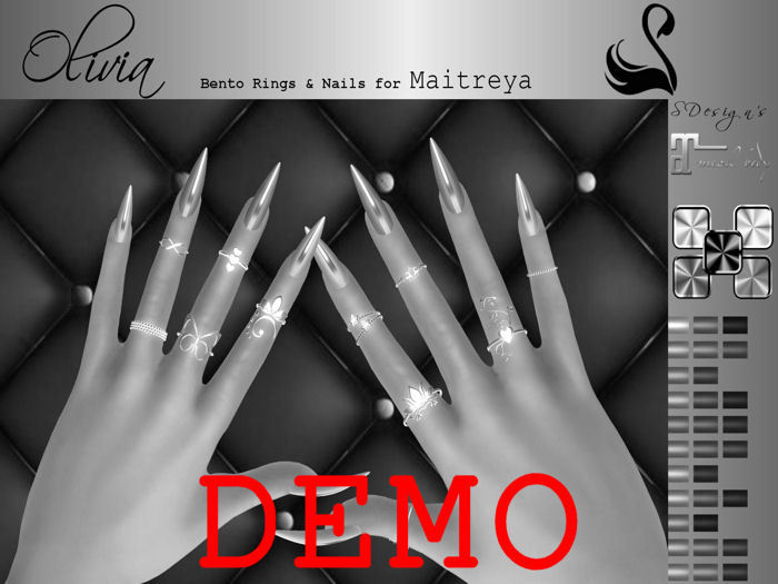~DEMO~SDesign's <<Olivia>> Bento Rings&Nails for  Maitreya