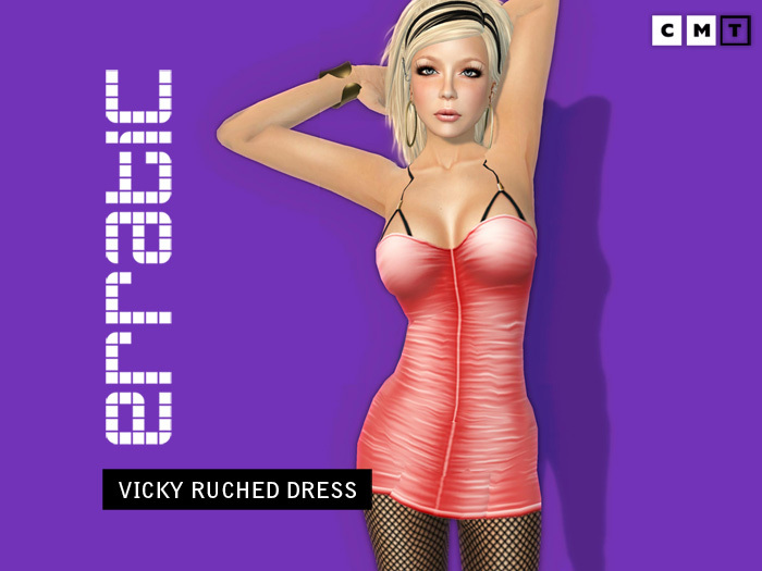 erratic / vicky - ruched dress / babypink