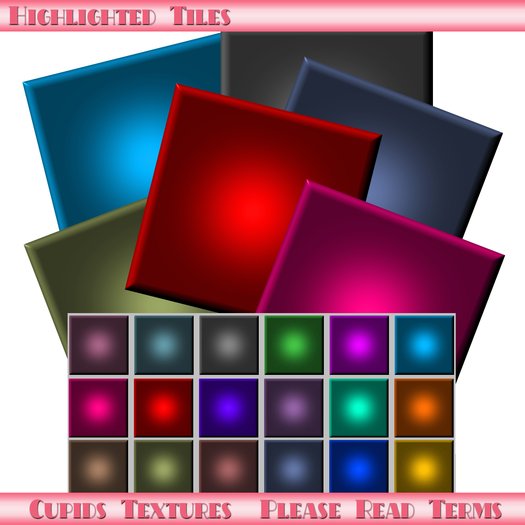 18 Highlighted Tile Textures
