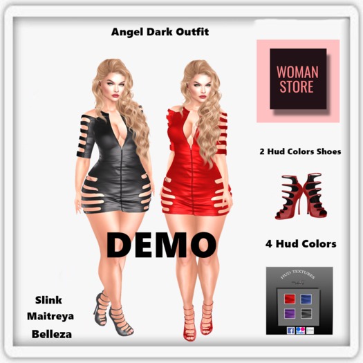 DEMO - [Woman] Angel Dark Outfit