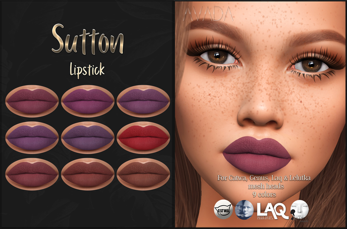 Avada~ Sutton Lipstick for Lelutka