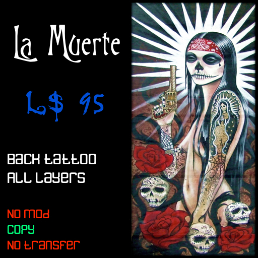 [CS] la muerte back tattoo (all layers)