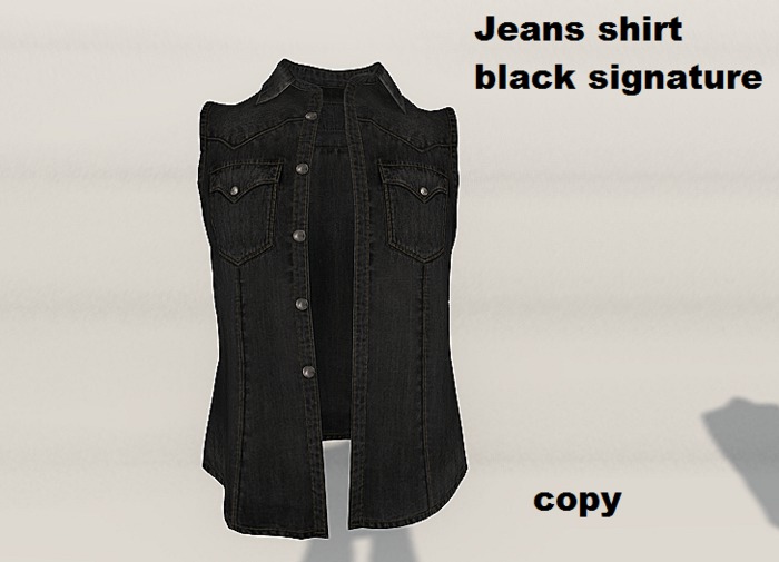 Jeans shirt black signature