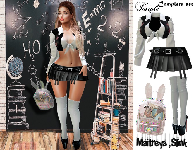 InStyl- Ful Set -Schoolgirl v3-(Maitreya ,Slink.)- + Pose as a gift - Sale up to 01.09