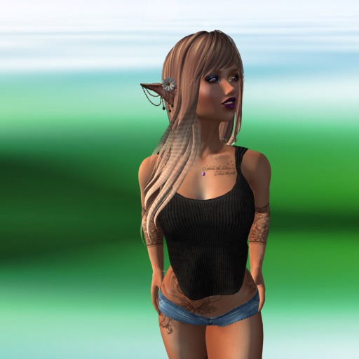 Essence of Ribbed Tank Black