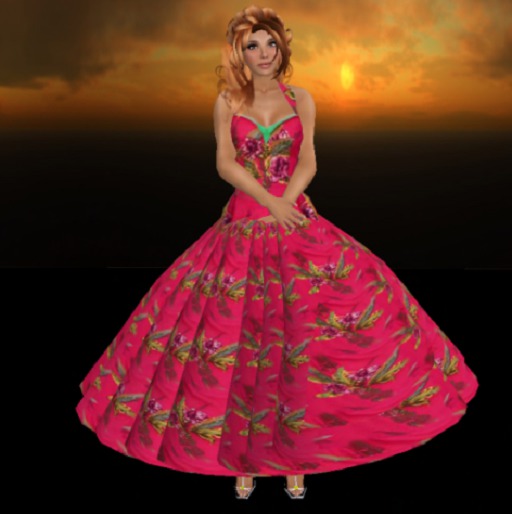 ~Pink Floral Gown~
