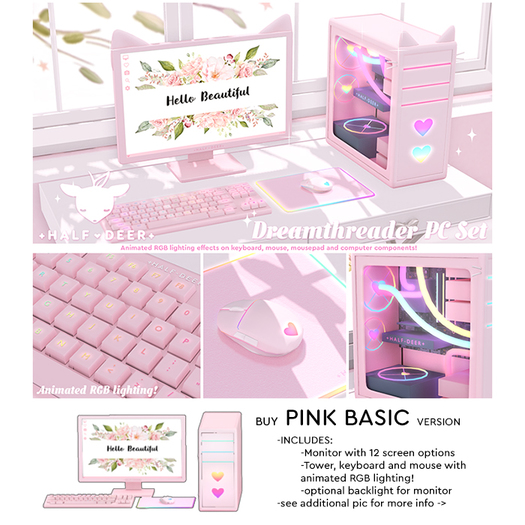 +Half-Deer+ Dreamthreader PC Set [Basic - Pink]