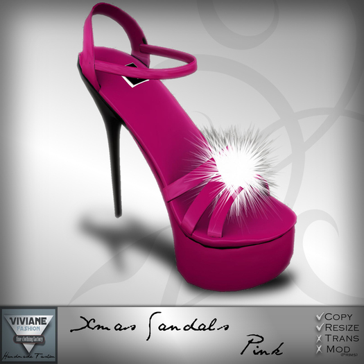 VF - Xmas Sandals Pink