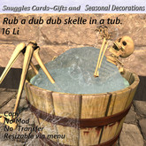 Rub a dub dub skelle in a tub. Halloween decor Boxed