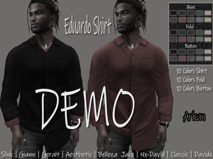 .::Arkan::. Eduardo Shirt + Fitmesh DEMO